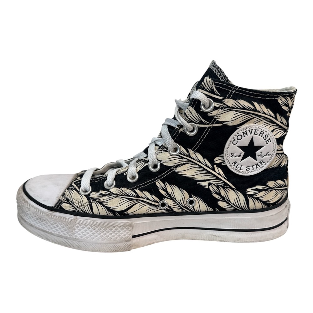 Converse Chuck Taylor All Star Lift Platform High Top Feather Print A04417C 8.5